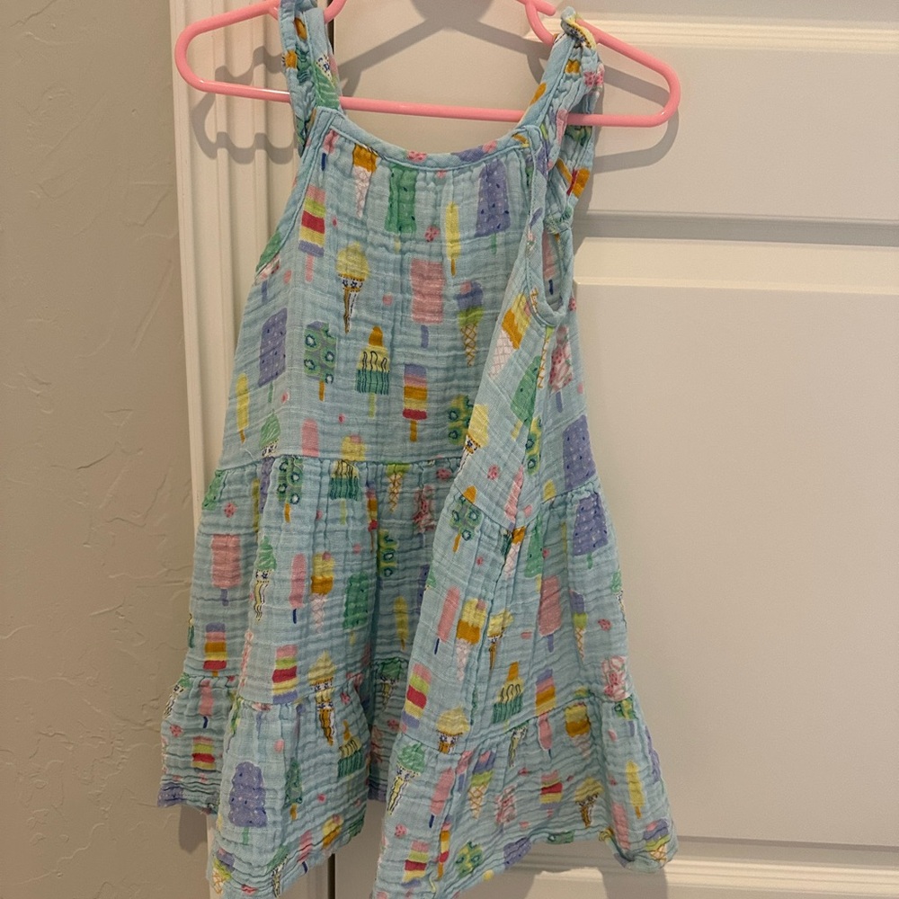 Angel Dear Ice Cream Print Kids Dress